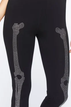 Skeleton Graphic Flare Pants