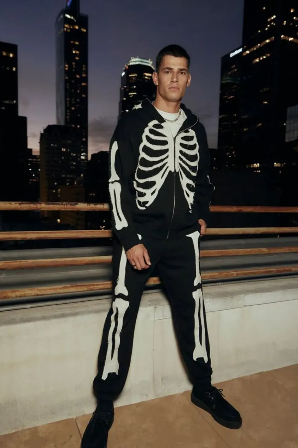 Skeleton Print Joggers