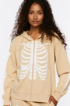 Skeleton Zip-Up Hoodie