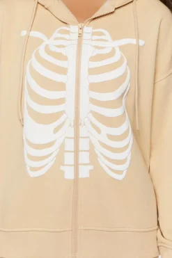 Skeleton Zip-Up Hoodie