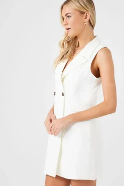 Sleeveless Blazer Mini Dress