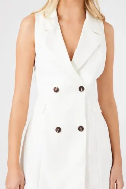 Sleeveless Blazer Mini Dress