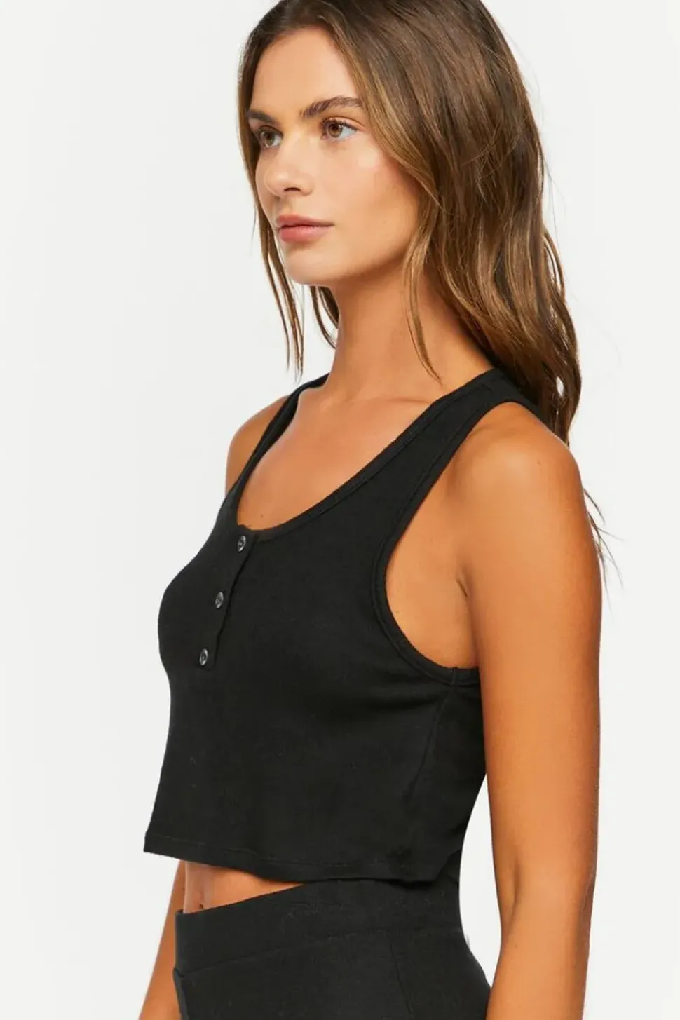 Sleeveless Pajama Crop Top