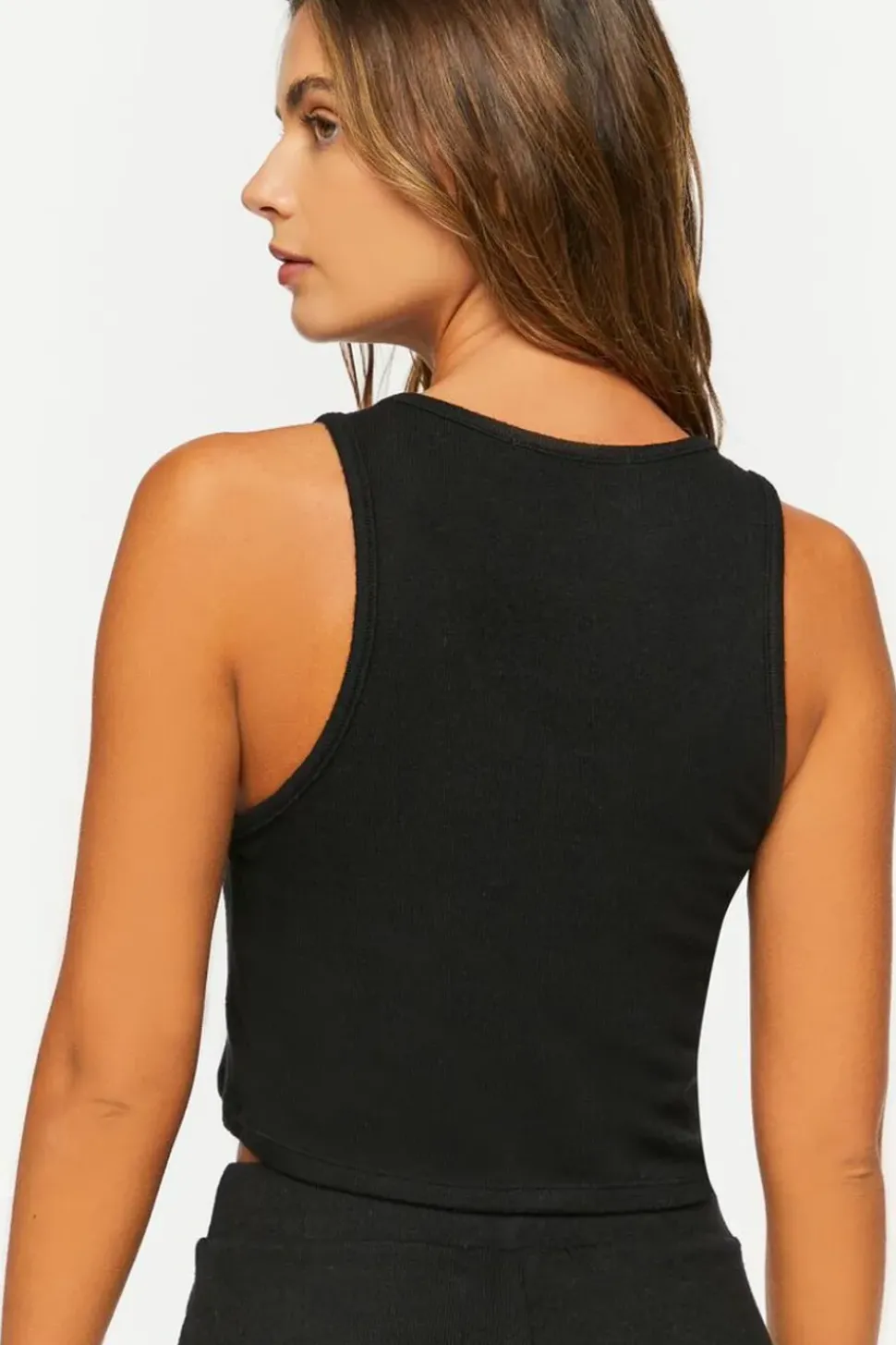 Sleeveless Pajama Crop Top