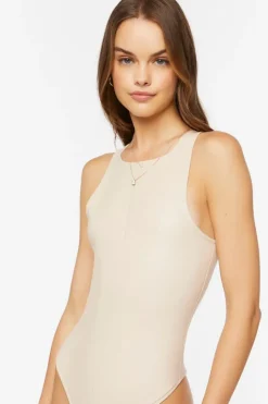 Sleeveless Round-Neck Bodysuit