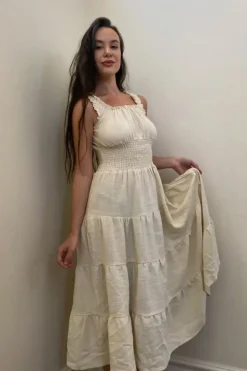 Sleeveless Tiered Midi Dress
