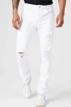 Slim-Fit Distressed Jeans