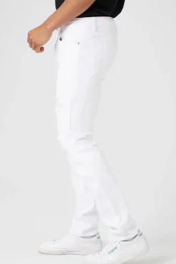 Slim-Fit Distressed Jeans