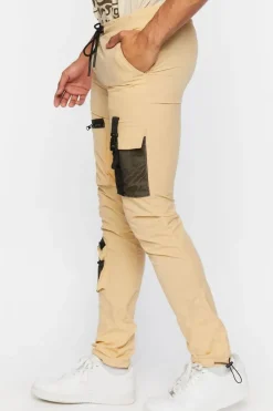 Slim-Fit Drawstring Utility Joggers