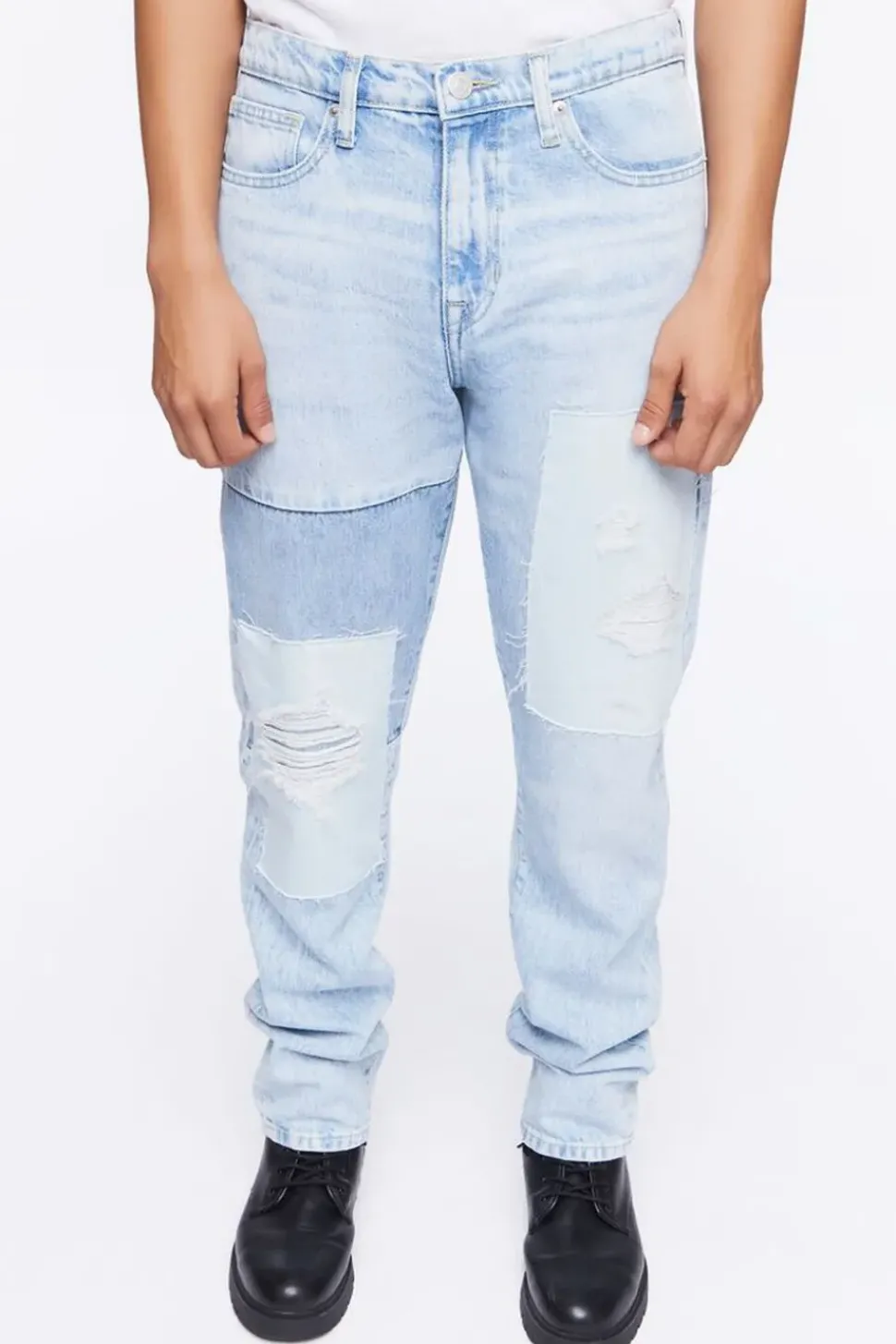 Slim-Fit Reworked Jeans