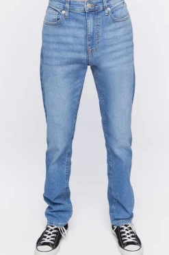 Slim-Fit Whiskered Jeans