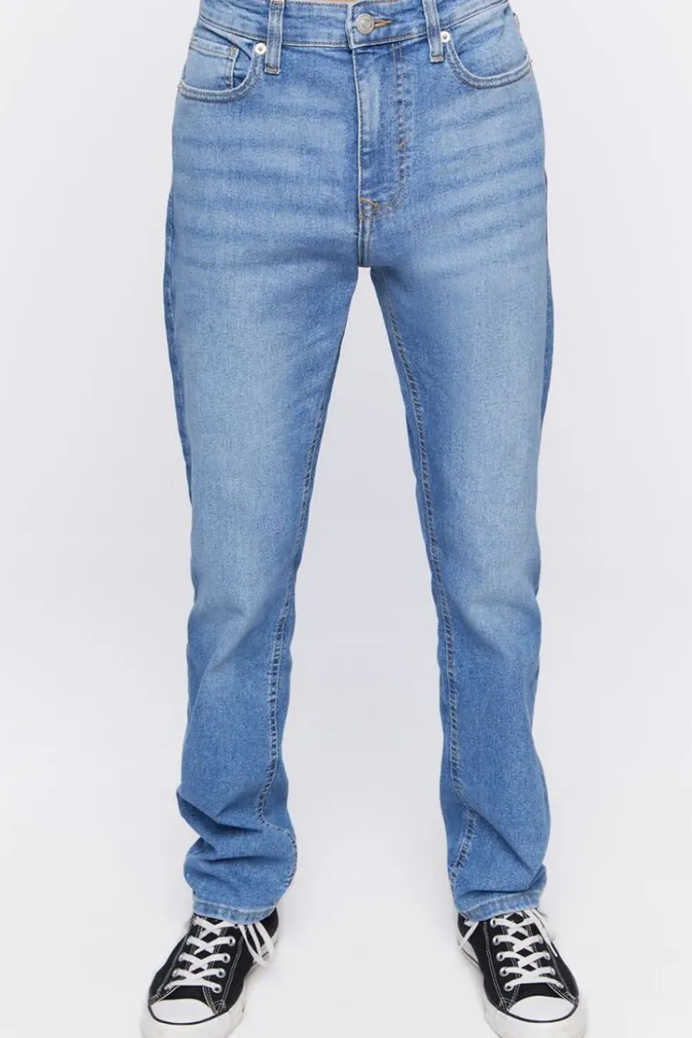 Slim-Fit Whiskered Jeans