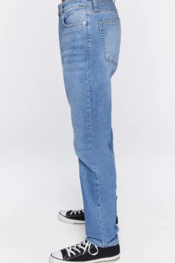 Slim-Fit Whiskered Jeans