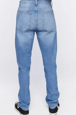 Slim-Fit Whiskered Jeans