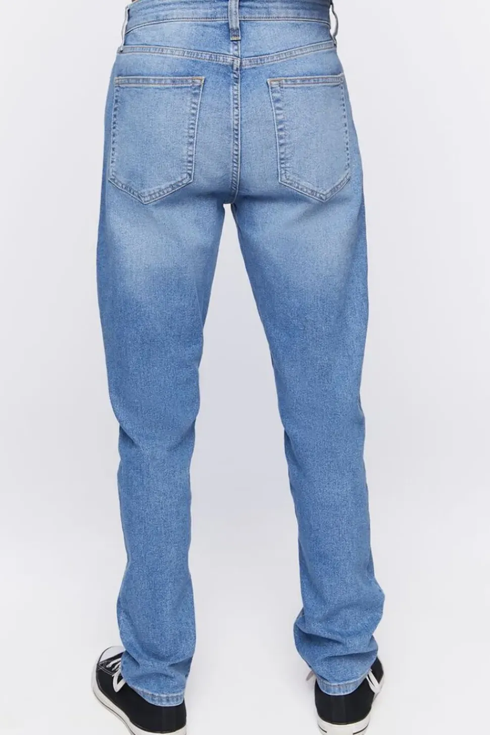 Slim-Fit Whiskered Jeans