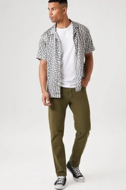Slim Mid-Rise Pants