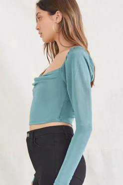 Slinky Cowl Neck Top