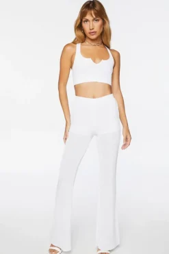 Slinky High-Rise Flare Pants