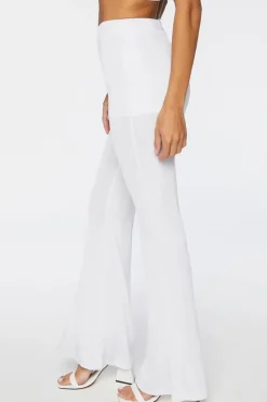 Slinky High-Rise Flare Pants
