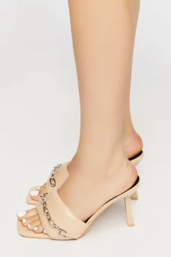 Slip-On Chain Heels