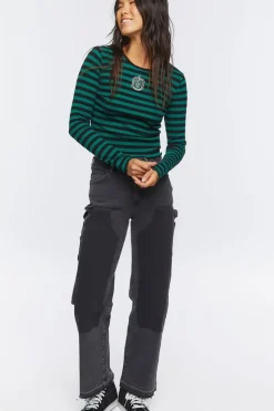 Slytherin Embroidered Graphic Top