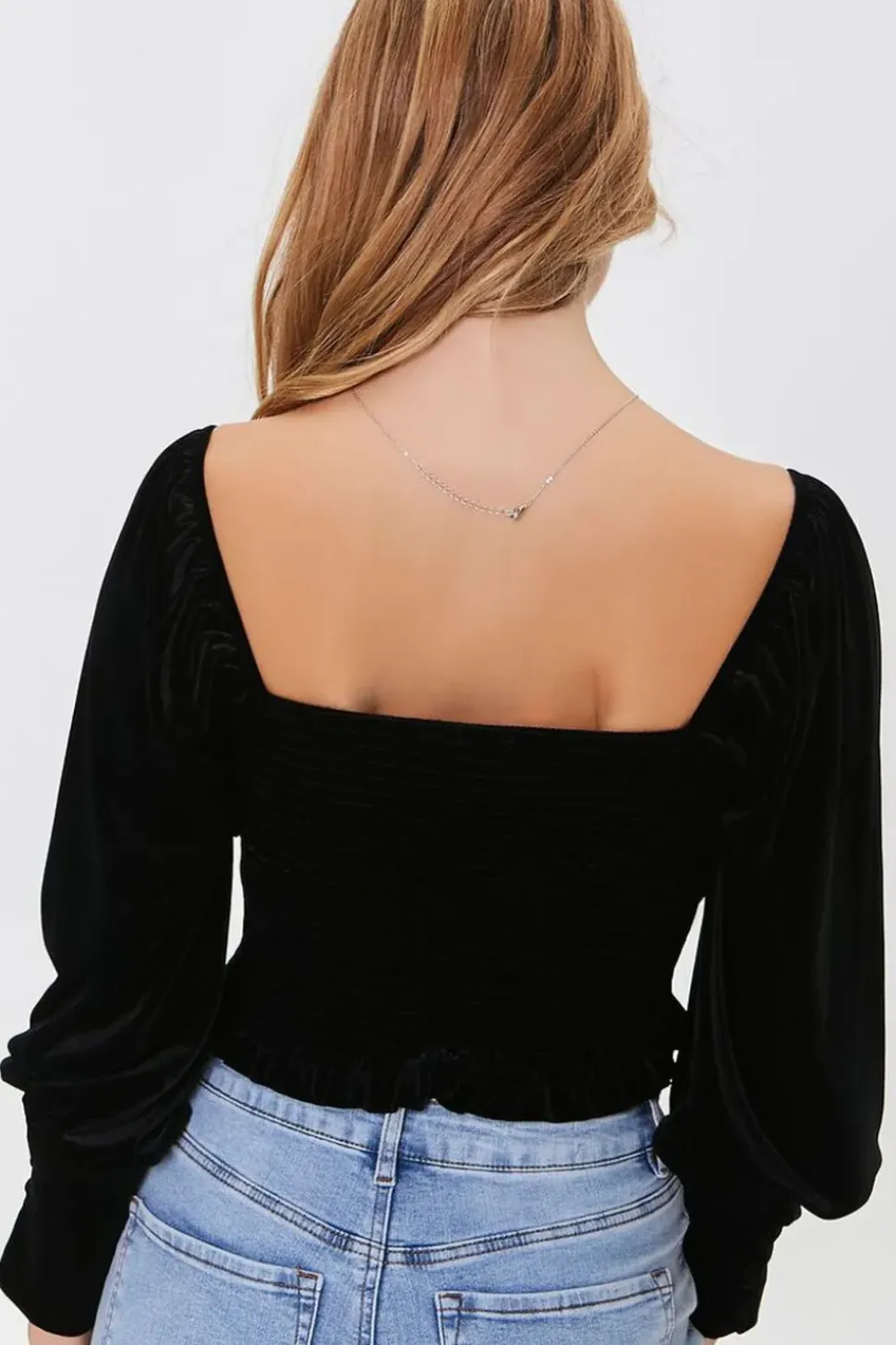 Smocked Crop Top
