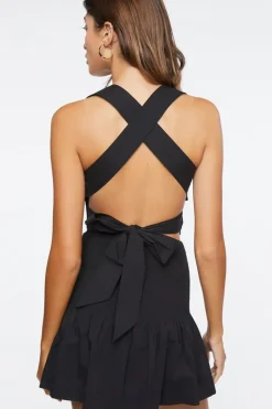 Smocked Crop Top & Drop-Waist Skirt