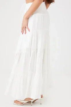 Smocked Maxi Peasant Skirt