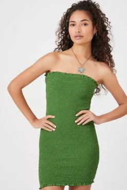 Smocked Mini Tube Dress
