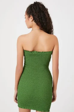 Smocked Mini Tube Dress