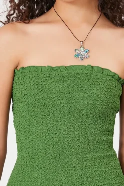 Smocked Mini Tube Dress
