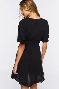 Smocked Tulip-Hem Mini Dress
