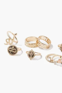 Snake Charm Ring Set