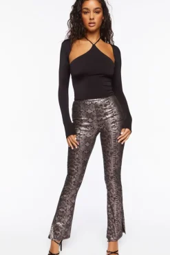 Snake Print Stretch Jeans
