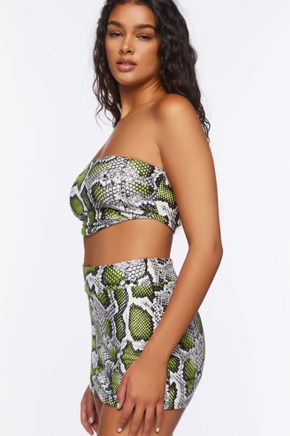 Snakeskin Tube Top & Skirt Set