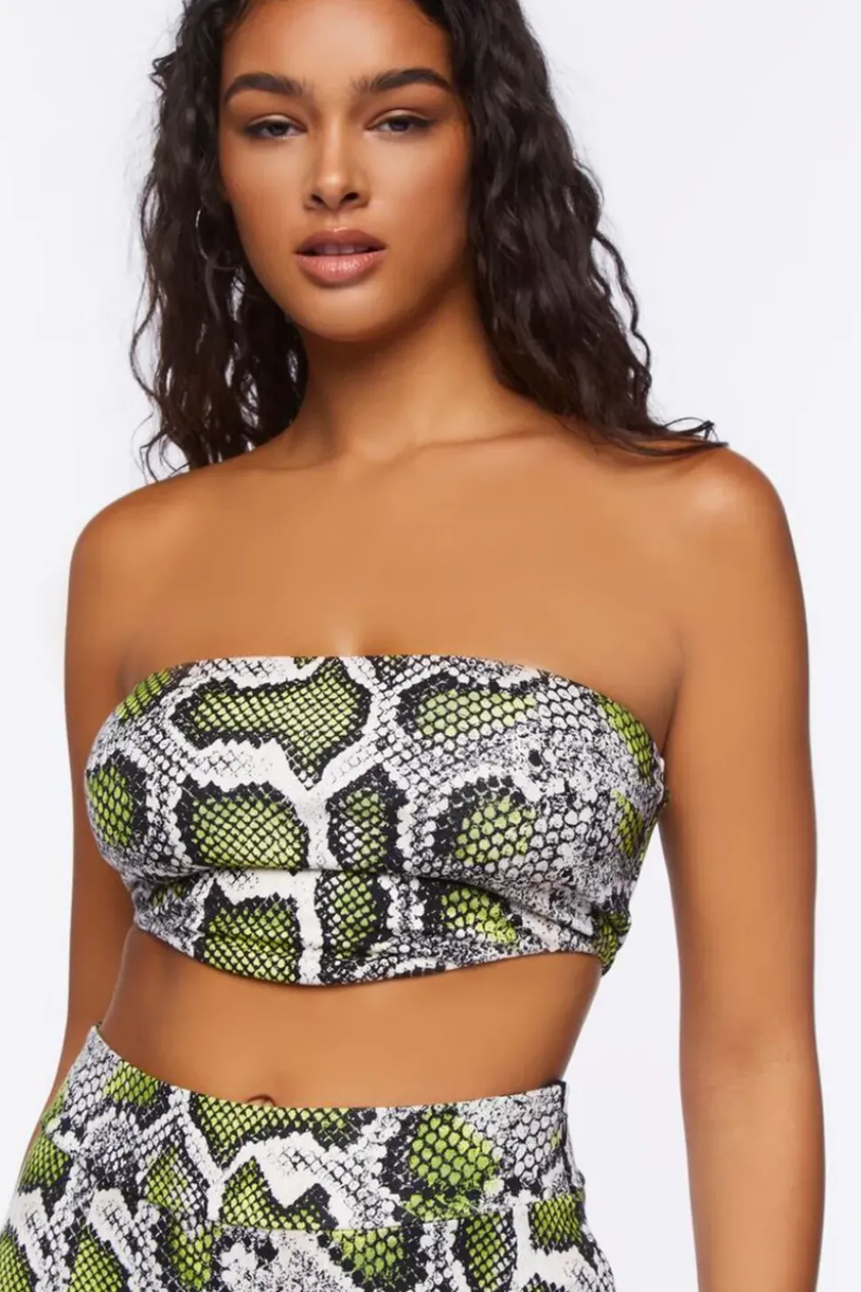 Snakeskin Tube Top & Skirt Set