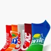 Soda Graphic Ankle Socks Set - 5 Pck
