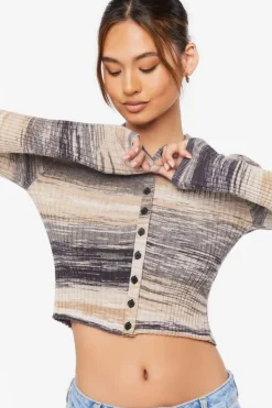 Space Dye Cardigan Sweater