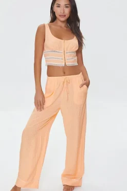 Speckled Drawstring Pajama Pants
