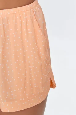 Speckled High-Rise Lounge Shorts