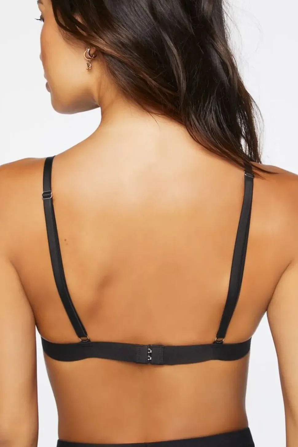 Speckled Print Lace-Trim Bralette