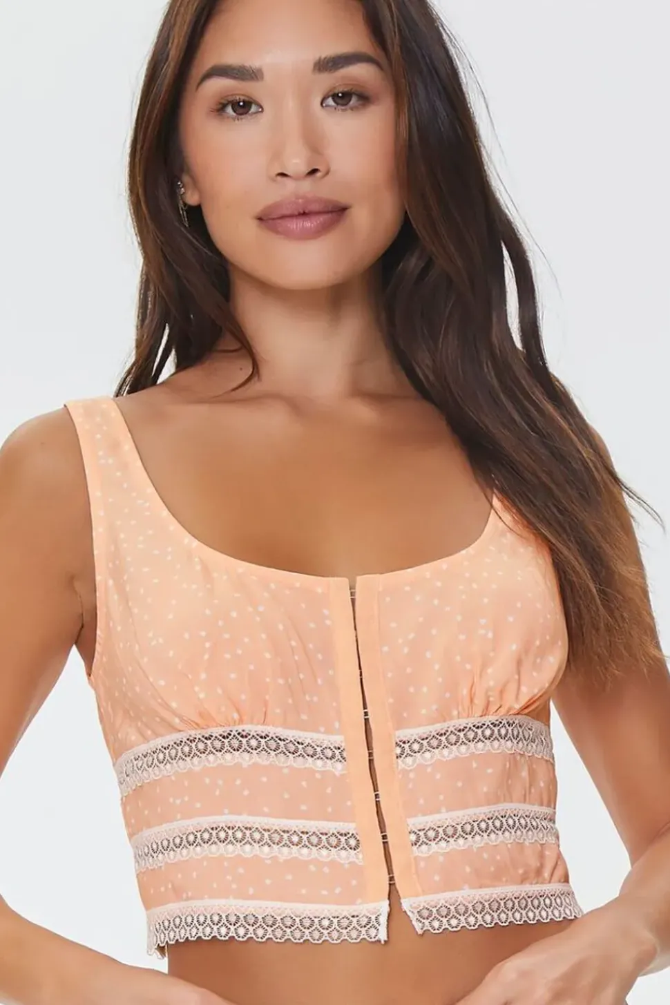 Speckled Print Lounge Corset Crop Top