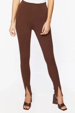Split-Hem Skinny Pants