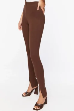 Split-Hem Skinny Pants