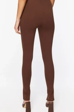 Split-Hem Skinny Pants