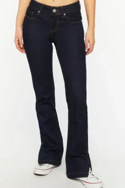 Split-Hem Slim-Fit Jeans
