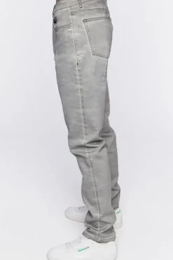 Split-Hem Slim-Fit Jeans
