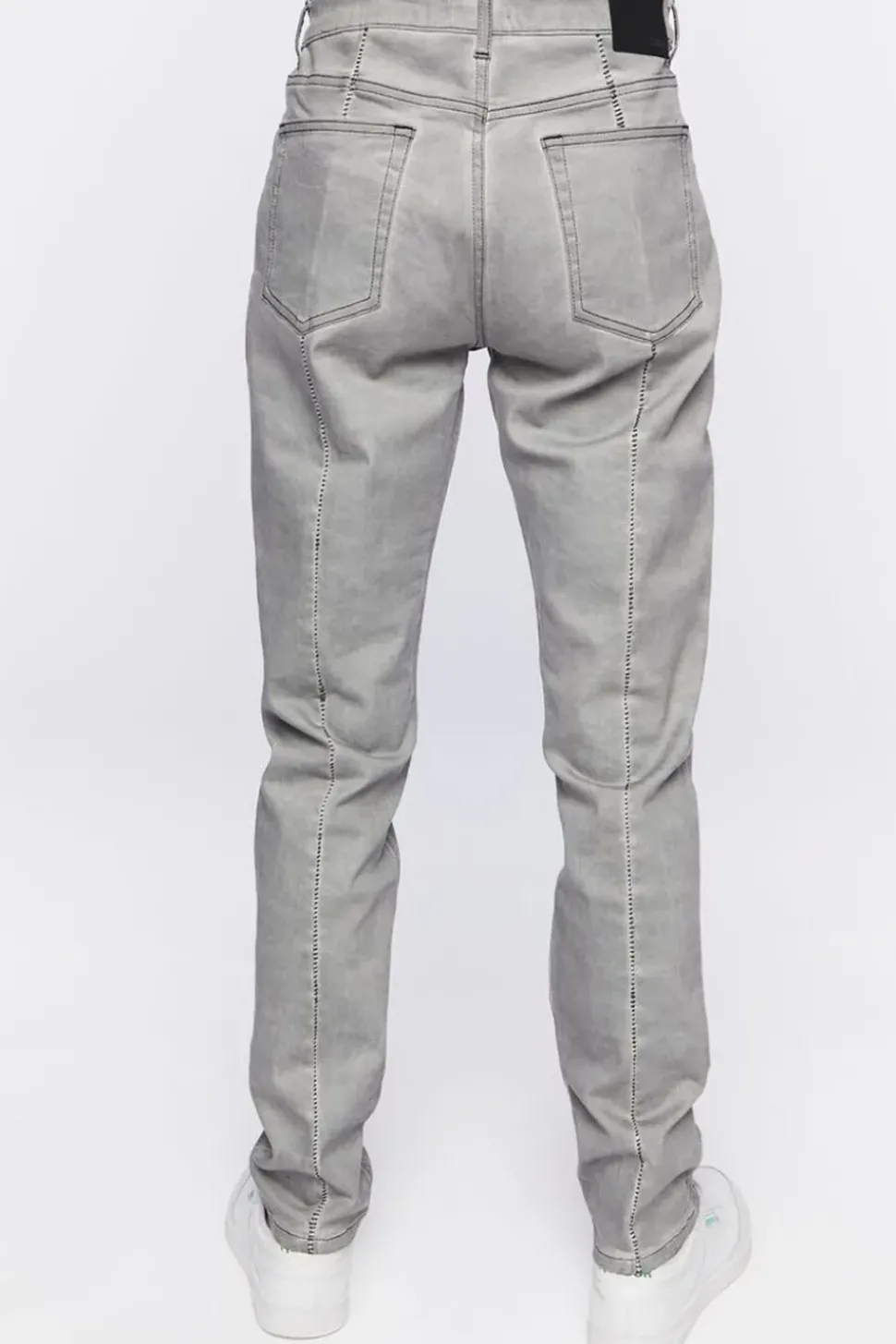 Split-Hem Slim-Fit Jeans