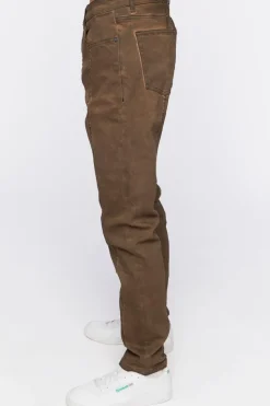 Split-Hem Slim-Fit Jeans