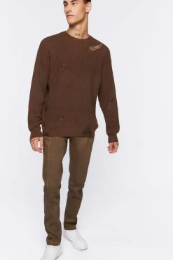 Split-Hem Slim-Fit Jeans